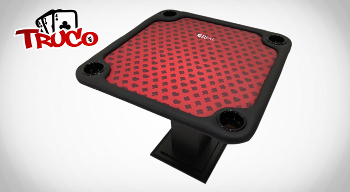 Mesa para Truco Oficial - 100% Personalizada + Porta copos - 90x90cm
